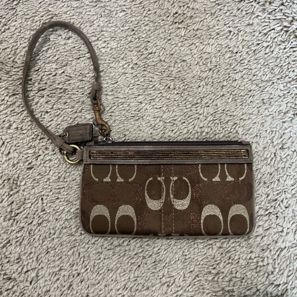 Brown coach wallet